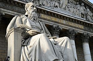 Michel de l'Hospital statue, Louis-Pierre Deseine, Palais Bourbon, Paris, 2016