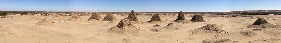 Nuri Pyramids from the top of the pyramid of Taharqa