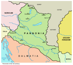 Location of Pannonia