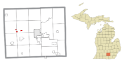 Location within Jackson County