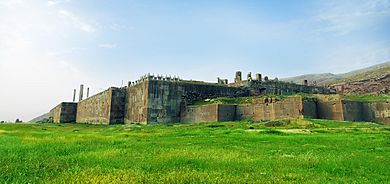 Persepolis east side at spring