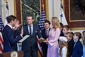 Pete Hegseth Swearing-In