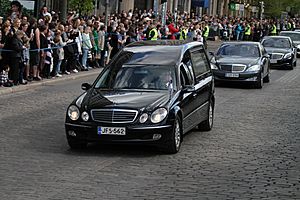 President Mauno Koivisto cortege in Helsinki 2017