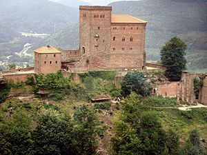 Trifels - aus der Hubschrauberperspektive