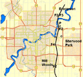 1987 Edmonton Tornado path