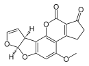 Molecular structure of aflatoxin B1