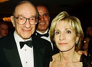 Alan Greenspan and Andrea Mitchell