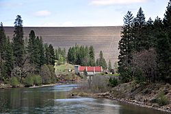 Below lost creek dam