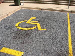 Disabled parking place