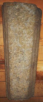 Early English Purbeck Marble Foliated Cross Gravemarker, St Nicholas Chiswick, 1340 AD