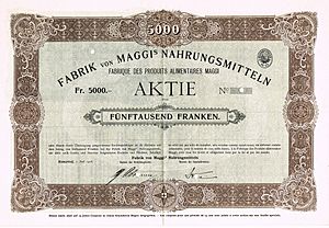 Fabrik von Maggis Nahrungsmitteln 1908