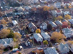 Flight 587 NOAA Photo of Crash Site