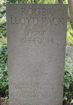 Grave of Roger Lloyd Pack in Highgate Cemetery