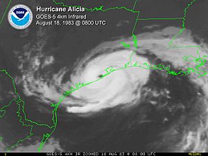 Hurricane Alicia 1983