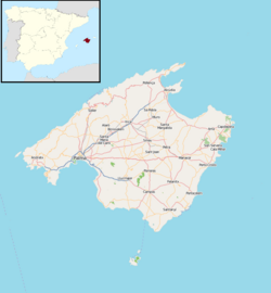Montuïri is located in Majorca