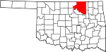 State map highlighting Osage County