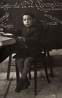 Miguel Delibes de niño