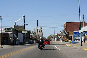 Looking west in downtown Nekoosa