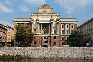 Sarajevo University-of-Sarajevo Obala 2011-09-28.jpg