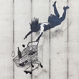 Shop Until You Drop by Banksy