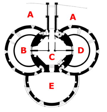 St Mawes diagram labelled