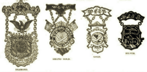 WCTU series of medals (The National Advocate, 1907) (cropped)