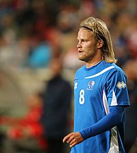 2014-05-30 Austria - Iceland football match, Birkir Bjarnason 0610