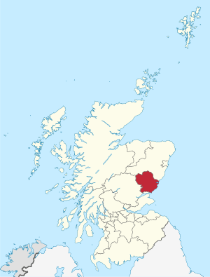 Angus within Scotland