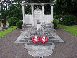 Bromhead memorial with wreaths