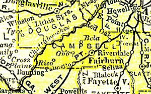 CampbellCountyGeorgia1895Map