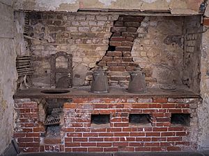 Charleston, South Carolina - Hearth of Enslaved People in Aiken-Rhett House