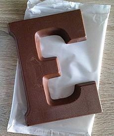 Chocoladeletter E