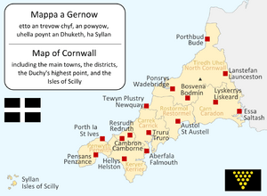 CornwallKernowMappa