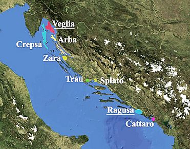 Dalmatian language map bgiu