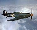 Hurricane IIC 87 Sqn RAF in flight 1942