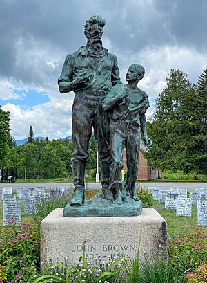 John Brown Statue by Pollia, John Brown Farm State Historic Site