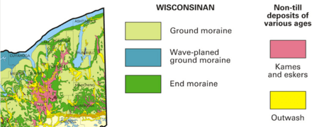 Ohio glacial geologic map