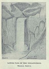 OriginalSketchofLowerYellowstoneFalls