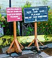 Signs in Sarahan, India