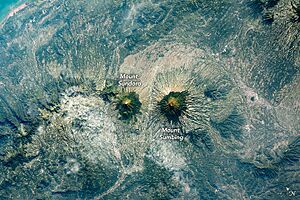 Sundoro and Sumbing from ISS