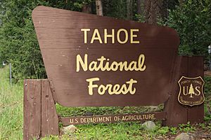 Tahoe National Forest sign