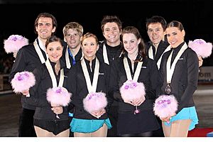 Team Canada 2009 ISU World Team Trophy in Figure Skating podium