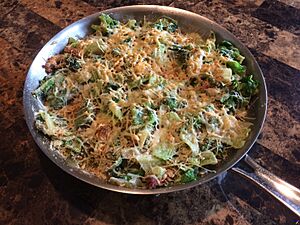 Utica greens in skillet