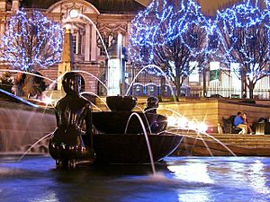 Victoria Square at Night