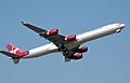 Virgin atlantic a340-600 g-vyou arp