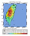 1999 Chi-Chi earthquake intensity map