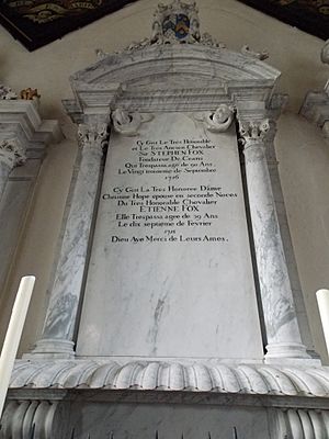 All Saints Church Farley, Wiltshire, England - Stephen Fox memorial