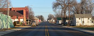 Downtown Dawson: Ridge Street(U.S. Route 75), November 2012