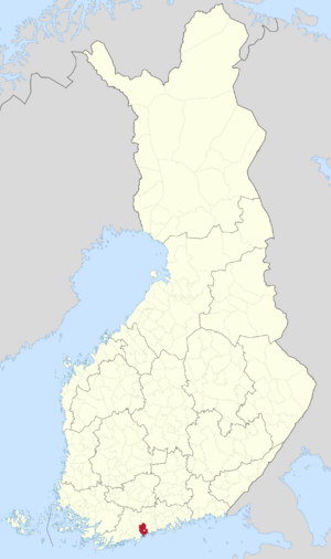 Location within Finland