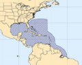 Eustrombus gigas map